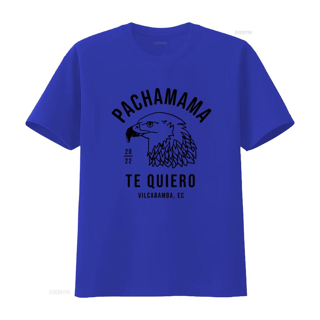 Pachamama Te Quiero Eagle T Shirt Vilcabamba Ecuador Nature Lover Trendy Long s vintage Washed Slightly Unisex Versatile