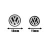 11mm 14mm Car Logo Key Epoxy Sticker Remote Key Badges Emblem Auto Accessory For Volkswagen Lamando Magotan Golf Polo MK6 Passat BJKMN1