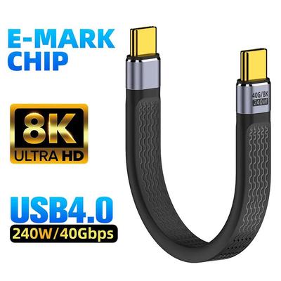 240 Вт USB 4.0 Gen3 кабель передачи данных 5A кабель быстрой зарядки USB C на Type C кабель PD Thunderbolt 3 8K@60 Гц USB Type-C кабель передачи данных 40 Гбит/с
