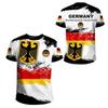 Germany National Flag Graphic Men's Tshirts Street Hip Pop 3d Print Short-sleeved German T-Shirt Camisetas Oversized Male Tops