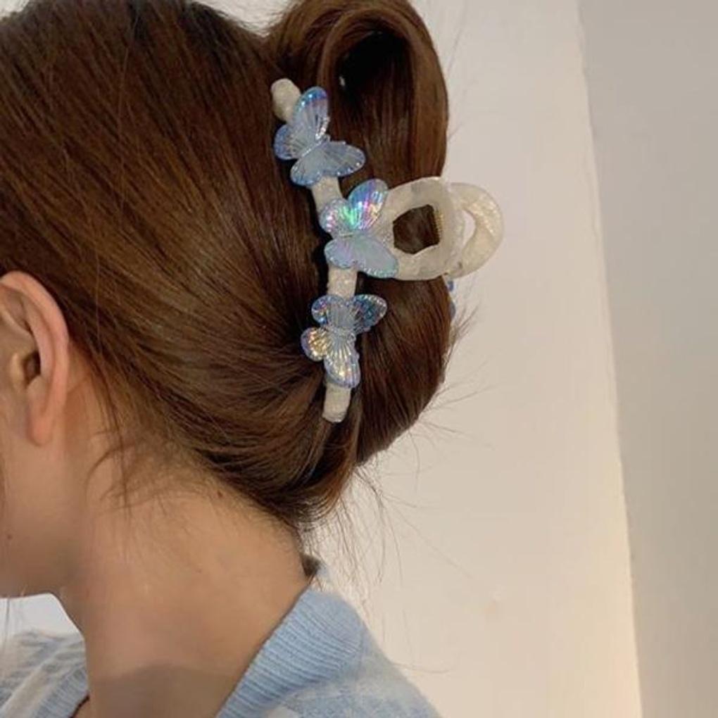 Женские повседневные заколки для волос-папильон, набор из 2 штук