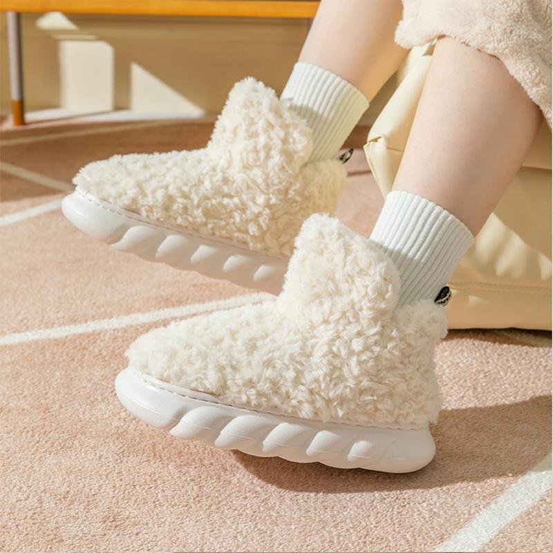 Women's Indoor Slippers EVA Memory Foam Cozy Soft Lightweight Girls Short Boots Warm Winter Fuzzy Slippers