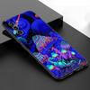 Aesthetic Trippy Mushrooms Black Silicone Phone Case For Samsung Galaxy S23 S21 S20 FE S24 S22 Ultra S10E S10 S9 S8 Plus