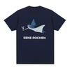 Eene Rochen Funny Shark Smoking Humor Graphic T Shirts Unisexs Clothing Oversized Cotton Short Sleeve TShirts Harajuku Streetwear