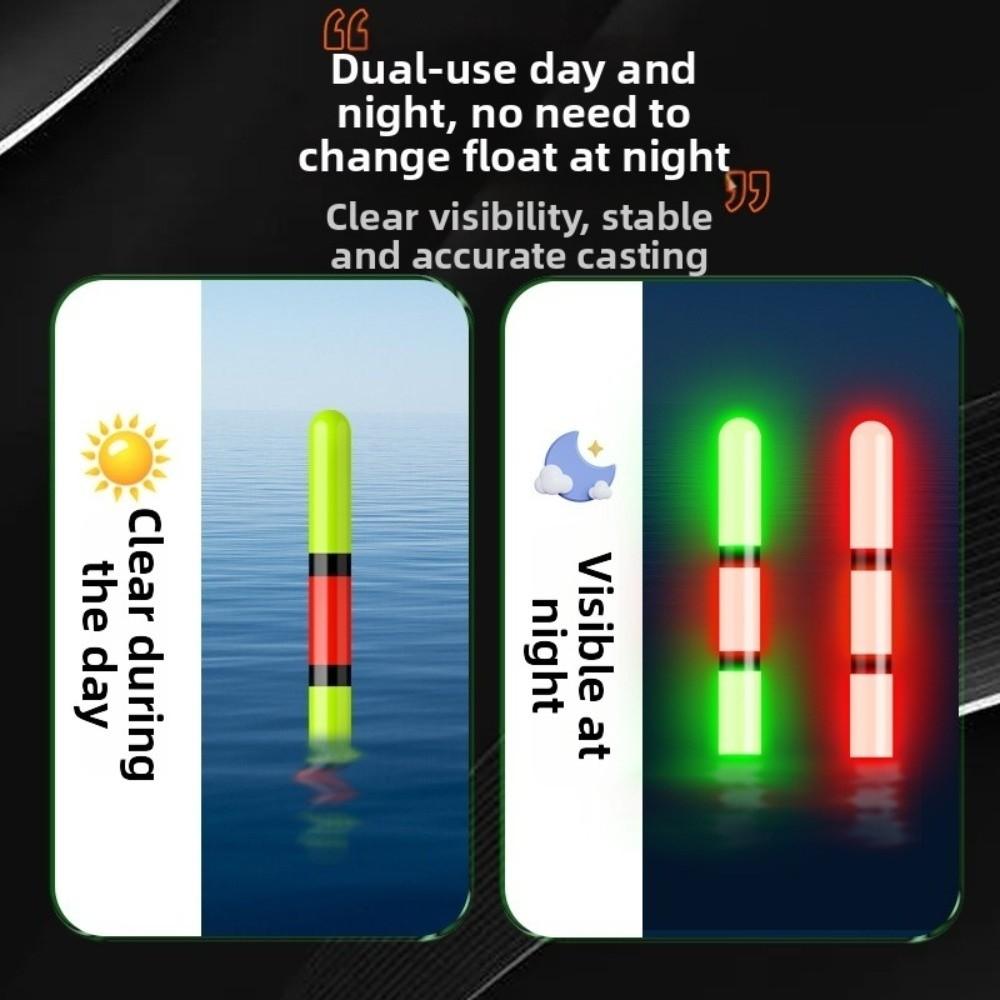 2pcs Gravity-Sensing Electronic Fishing Float LED Light Color-Changing Fishing Float  Night Fishing
