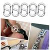 Yousheng 5Pcs S-type Double-ended Spring Buckle Secure Double Opening Design Necklace Shortener Bracelet Connector Jewelry Making Clasp