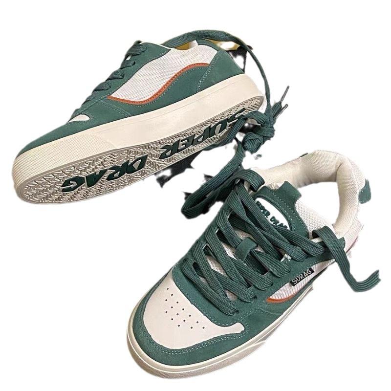 Новые бежевые туфли-флипы на меховой подошве с буквенным принтом, женские универсальные низкие туфли для скейтбординга, дышащая повседневная спортивная обувь на толстой подошве