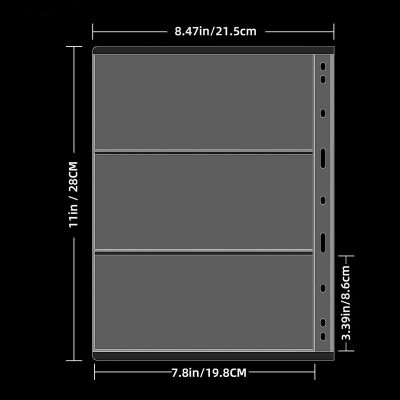Портативный набор для коллекционирования монет, многокарманный ПВХ, прозрачный альбом для филателистической книги с отрывными листами и защитой на молнии