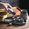 Sesame Gold Ceramic Warm Sake Set