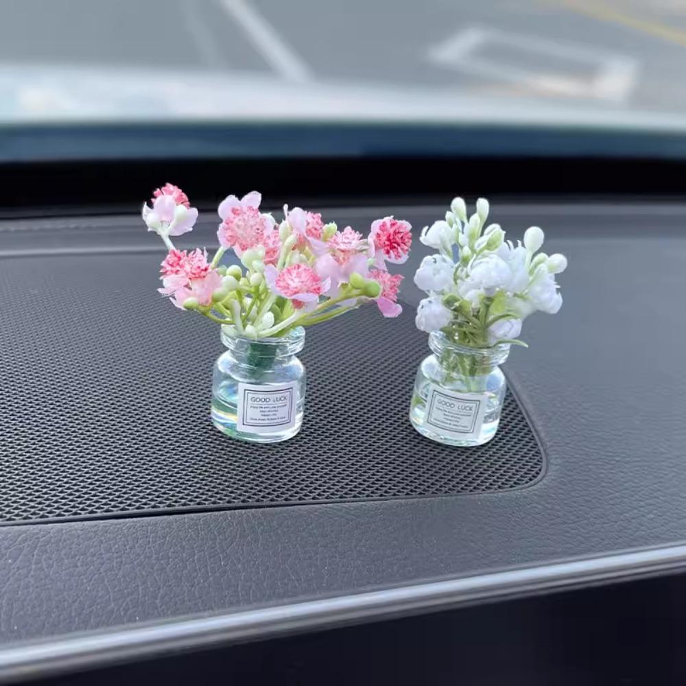 Ваза Babysbreath Jasmine Mini Car Accessories Красивые украшения для консоли Подарки для автомобиля