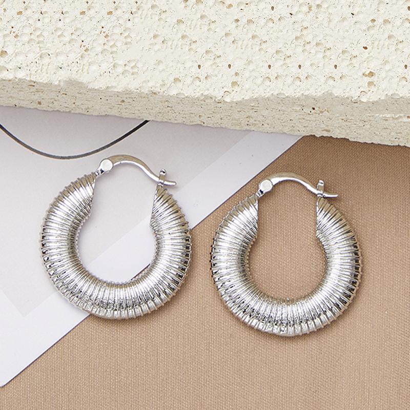 Винтажные серьги-кольца с геометрическим узором 14 карат для женщин, дизайнерские массивные серьги-кольца золотого цвета, свадебные украшения 2023 г.