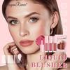 Triple-Action Liquid Blush Set Waterproof Sweatproof Lip Cheek Tint Brightening Contouring Matte Nude Multi-Use Blush Kit