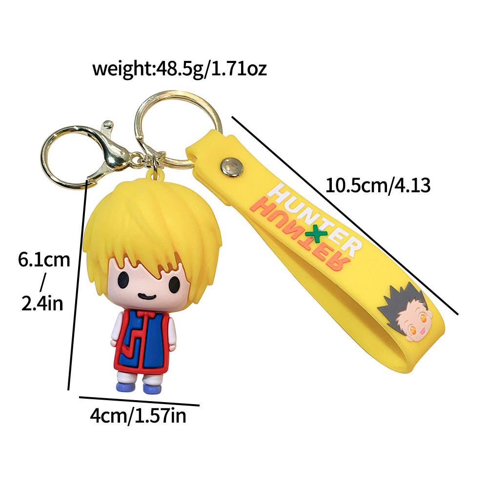 Мультяшный брелок с Гоном и Киллуа, охотниками на полную ставку, милая силиконовая подвеска для сумок