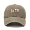 Fun printed baseball cap for men and women, adjustable for parties, festivals, and event themes, duckbill cap