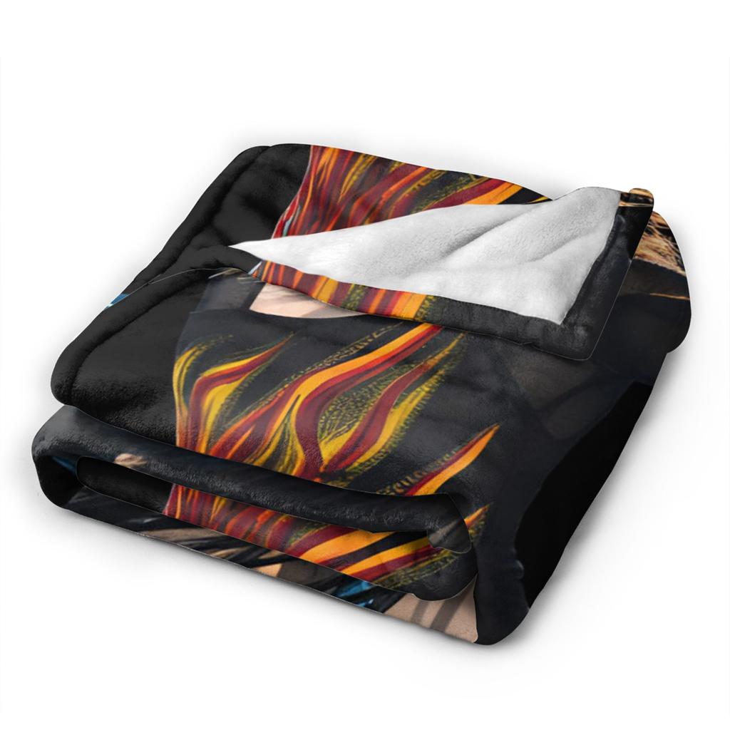 Alysa Liu Warm Blanket For Living Room Trend Throw Blanket Winter Travel Office Flannel Bedspread