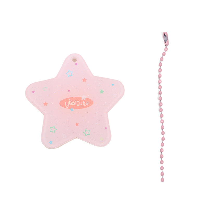 Модный жесткий держатель для карт, простая пятиконечная звезда, студенческий однодюймовый удостоверение личности, декоративный брелок с подвеской