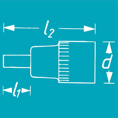 Hazet 8802T/8H Torx Bit Socket Set, 8-Piece Set with 3/8-Inch Torx Wrenches, T15-T50 Torx Hex Sockets, Automotive Mechanics, DIY Maintenance Tools, Me