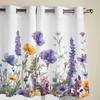 Цветочные растения маргаритки лаванды оконные шторы для гостиной роскошные шторы для спальни кухонные шторы шторы