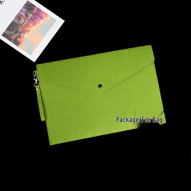 A4 Felt Document Bag for Students – Large Capacity Folder with Express Delivery for Test Paper Organization