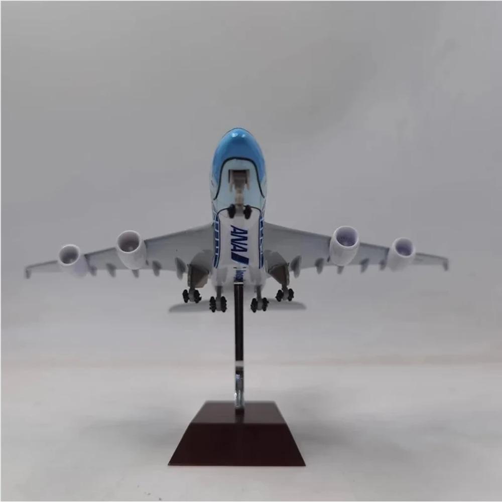 1/400 20см Модель самолета Air Japan ANA Airlines Игрушка Зеленый Мультяшный Морская Черепаха Airbus 380 A380 Airways Металлический Сплав Литой Самолет