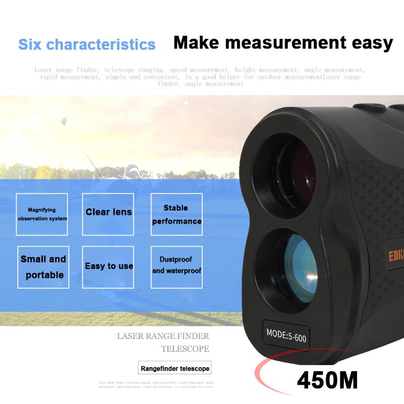 450 м HD лазерный дальномер для гольфа, охоты, дальномера, телескопа для измерения расстояния с высокоточной фиксацией флагштока