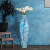 24 Inches Metal Flower Vase for Home Decor Office Living Room Corner Decoration
