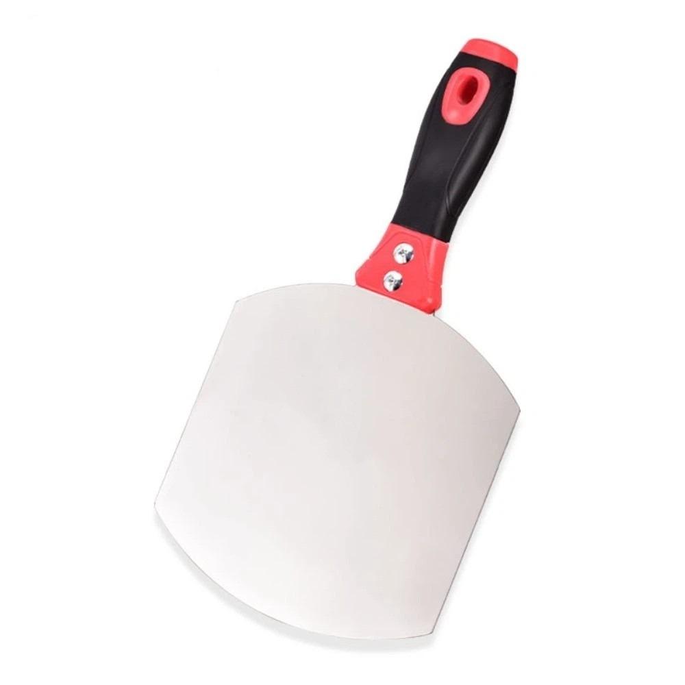 Curved Working Surface Mud Trowel Stainless Steel Putty Spatula Painter