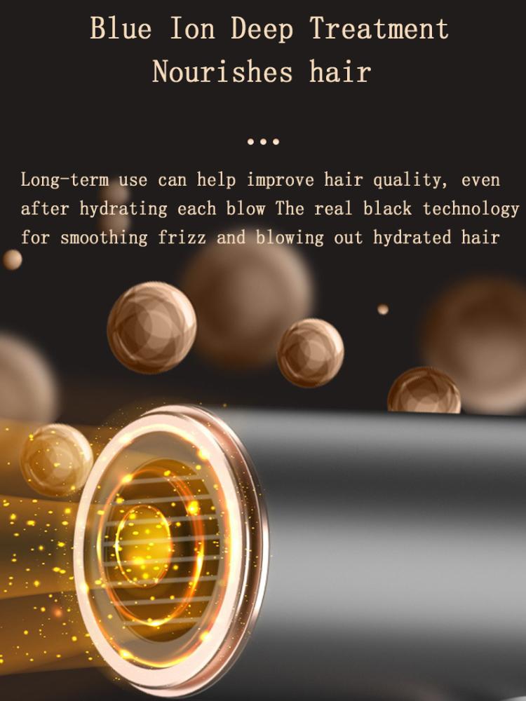 Portable Hair Dryers Negative Ion 1800W 2200W Three-gear Heating and Cooling Adjustment High Power Blue Light Anti-static Blow Dryer Home Appliance