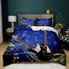 Гитара пододеяльник комплект электрогитара в Burning Musical Creativity Concept музыка двойной Queen King Size полиэстер Qulit чехол