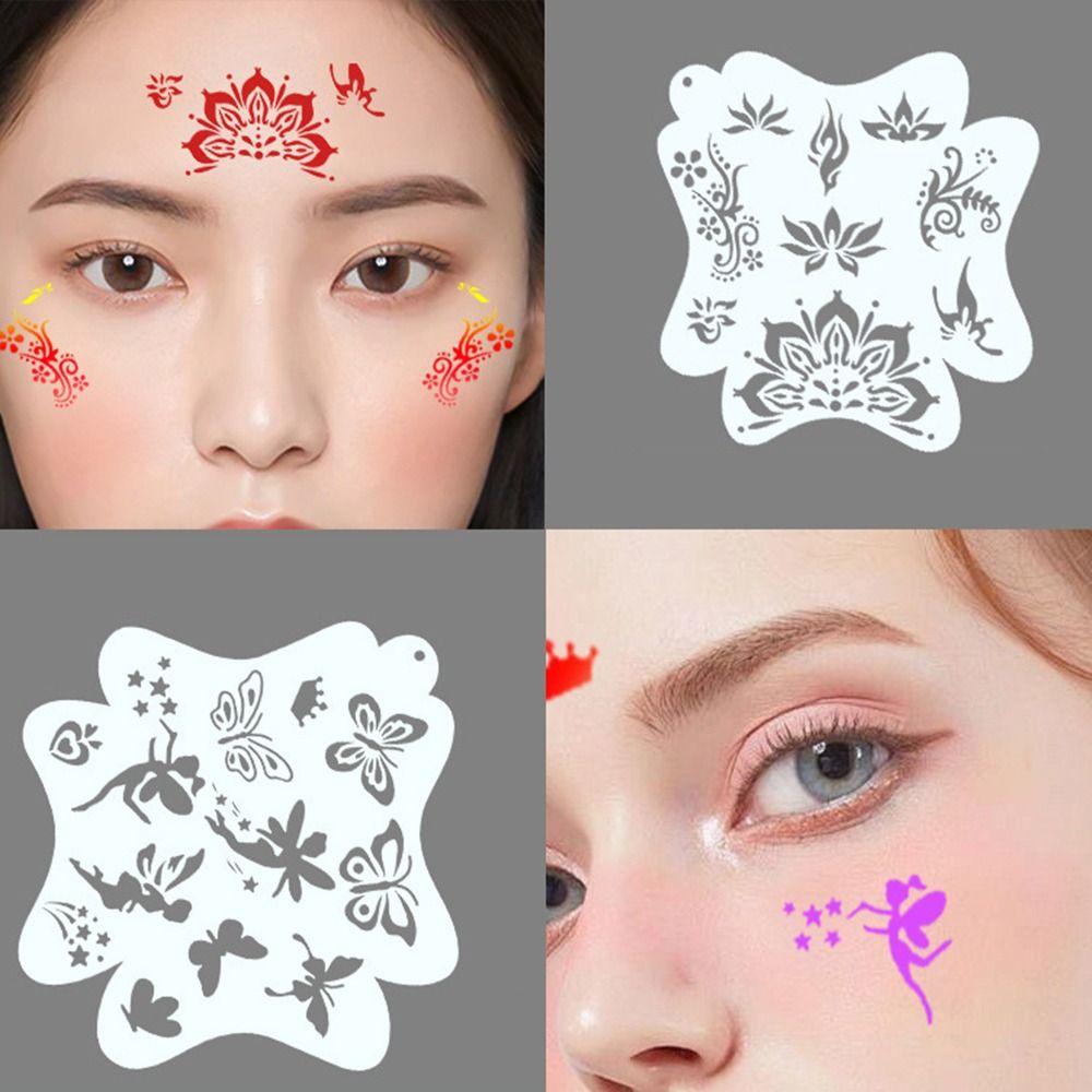 Hollowed DIY Body Art Paint Stencils Copying Stencils Makeup Painting Template  Scrapbooking