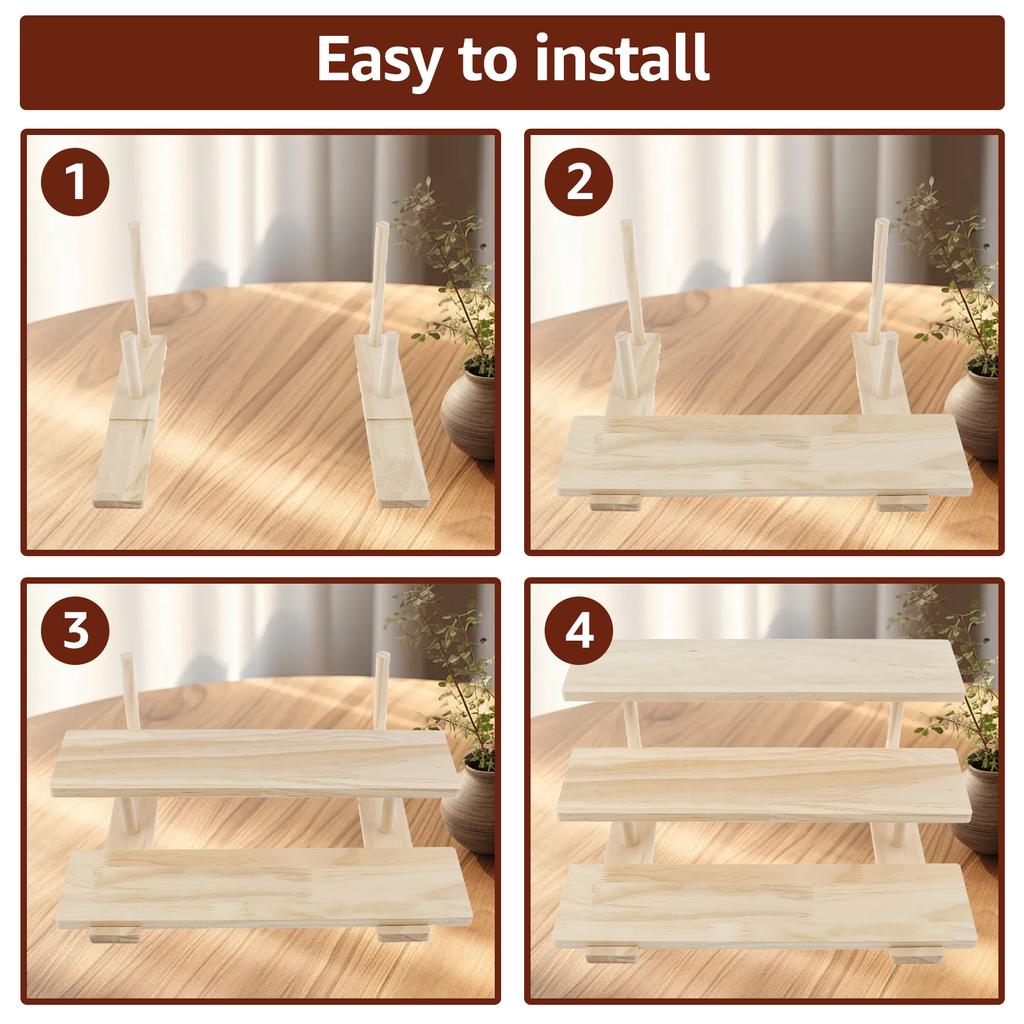 Деревянная стойка для демонстрации кексов, парфюмерии, косметики, ювелирных изделий, полка-органайзер, настольное хранилище