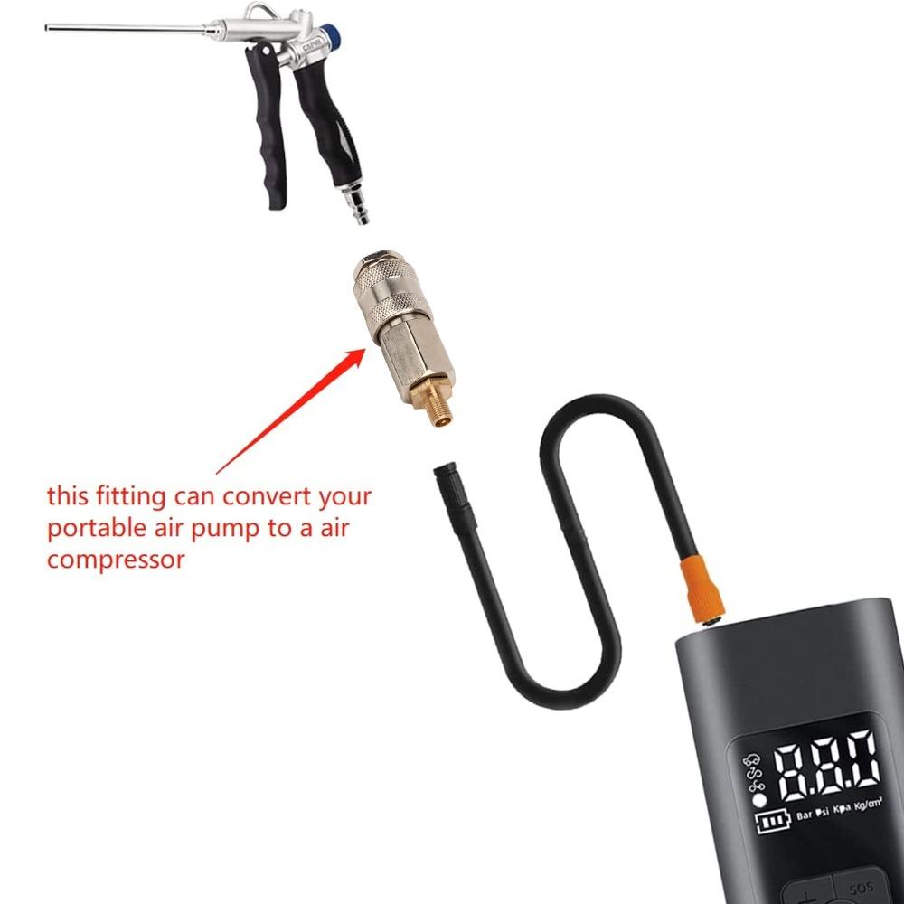 5PCS Steel Air Compressor Adapter Quick Connector Coupler Machining Air Tool Workstations