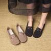 Fashion Casual Non-slip Soft-soled Maternity Shoes Doudou Shoes Flat-soled Mother Shoes Old Beijing Cloth Shoes Women's 2025 Autumn New Models