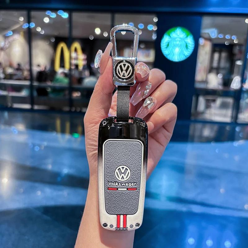 Valve Stems Caps For VOLKSWAGEN VW Car Key Case Cover Holder Shell For Volkswagen VW CC Passat B6 B7 Passat 3C CC Maogotan R36 BNB9