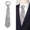 Stylish JK Neck Tie for Nightclub Party Necktie Fashion Crystal Necklace Cosplay Costume Accessory Neckwear Punk Jewelry