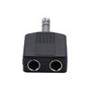 / Stereo DIY 6.35 Microphone Splitter Converter Audio Converter 6.5 Jack Adapter 6.35mm Audio Plug