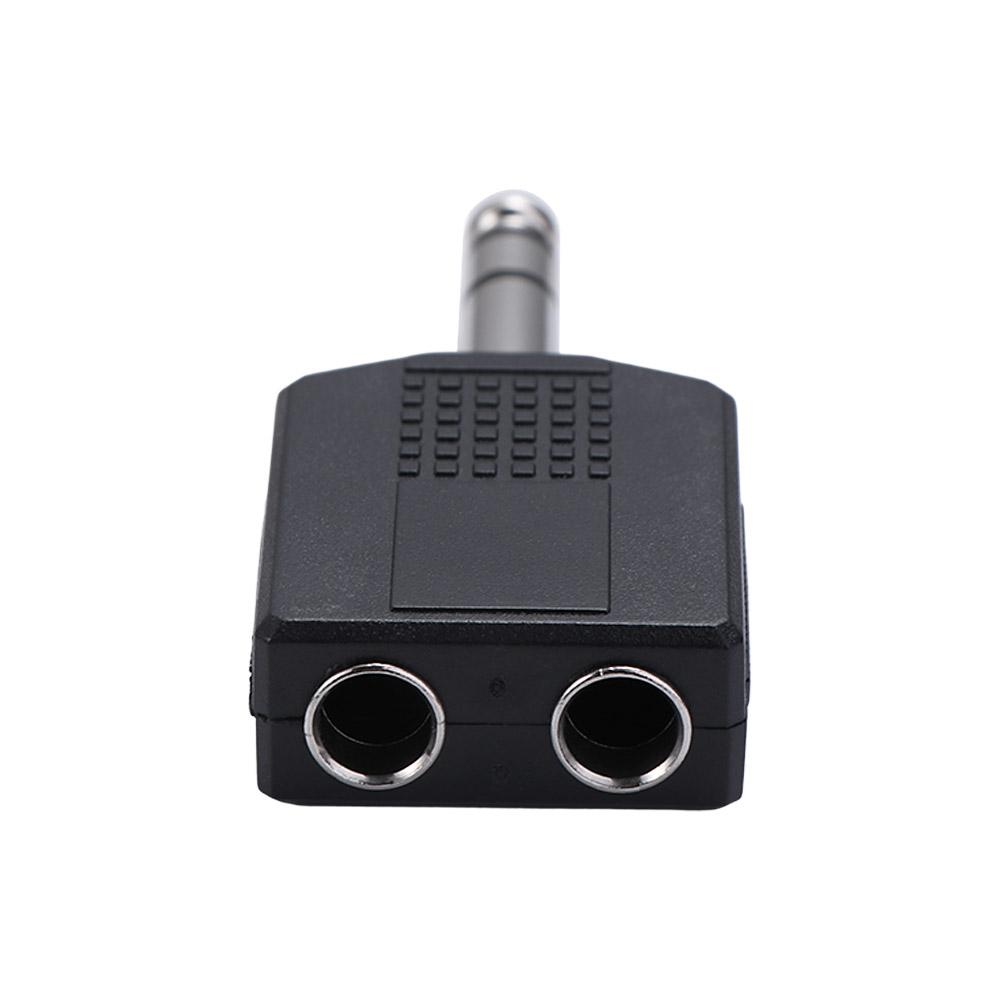 / Stereo DIY 6.35 Microphone Splitter Converter Audio Converter 6.5 Jack Adapter 6.35mm Audio Plug