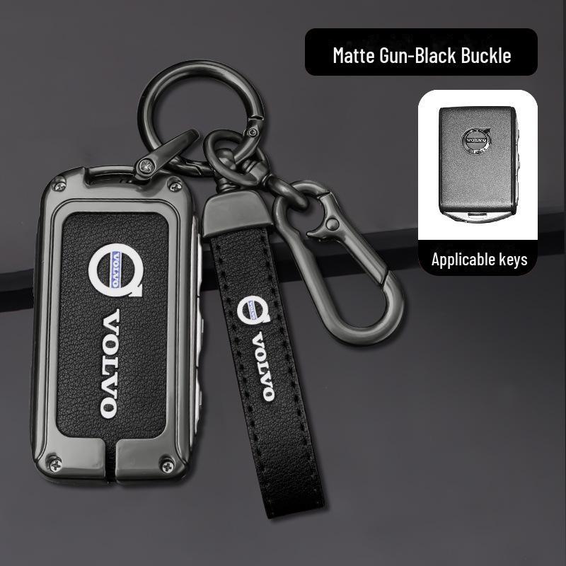 Чехол для ключа Volvo для XC60 и S90: Чехол для автомобильных аксессуаров для XC90, XC40, S60L - в комплект входит сумка с пряжкой