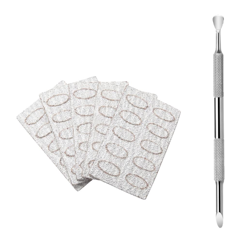 100# 150# 240#, Cuticle Pusher Double-Headed Nail Care Tool Horse Shoe Pusher Nail Art