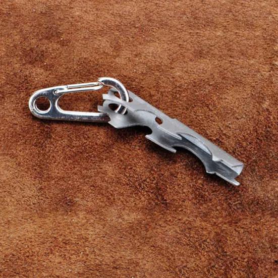 Вешалка для инструментов 8 в 1, брелок из нержавеющей стали, универсальный легкий антикоррозийный инструмент для наружного или повседневного использования