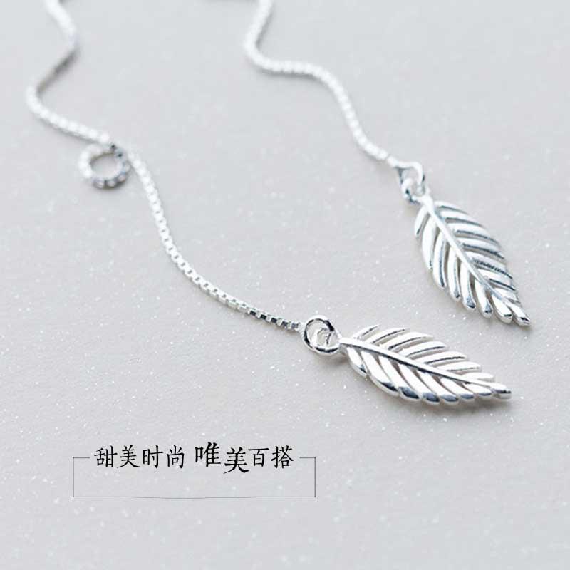 Серьги, Женские Японские и Корейские Серии Мори, Серьги Сладкий Лист, Простые и Универсальные Длинные Серьги с Бахромой, Серьги, Источник Амой