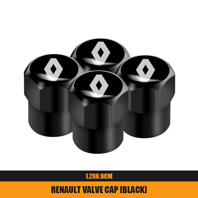 2026 Hot For Renault Hub Caps For Renault Megane 2 3 4 Twingo Clio Talisman Captur Traf 4Pcs/8Pcs Alloy Car Tire Valve Stem Air 