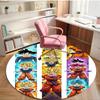 DRAGON BALL Print Round Rug, Washable Floor Carpet, For Entryway Dorm Laundry Room Office Study, Home Decor Birthday Christmas Gift