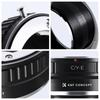 K&F CONCEPT C/Y-NEX Mount Adapter for Contax/Yashica and E-Mount Lenses to Sony/NEX Cameras, ZV-E10, High-Precision Infinity Focusing, for a6700/a7CII