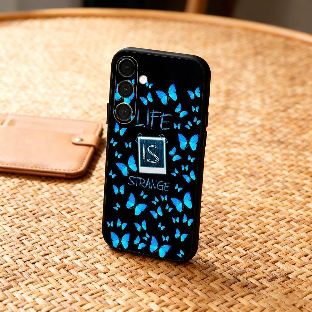 B-Blue-Game L-Life Is Strange  Phone Case For Samsung  A73,A21s,A22,A31,A32,A52,A53,A71,A80,Soft Black Shell
