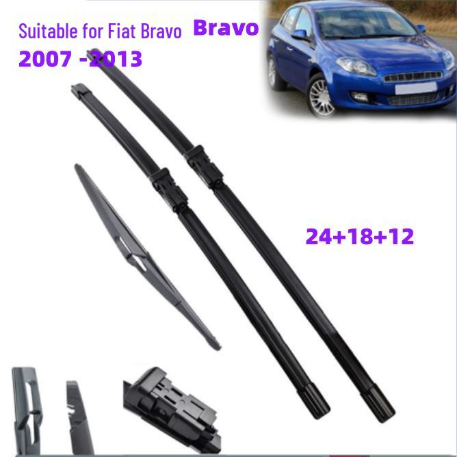 Fiat Bravo 2007-2013 Front & Rear Boneless Wiper Blades