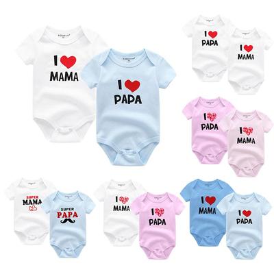 Детский хлопковый бодик с надписью,2 шт