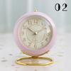 1PC Retro Alarm Clock Digital Quartz Clock Home Decorations Portable Compact Silent Clock Metal Stand Desktop Decor New