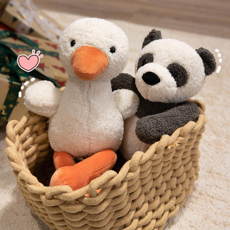 Lion Frog Panda Rabbit Duck Elephant Animal Plush Toy Stuffed Doll Decoration