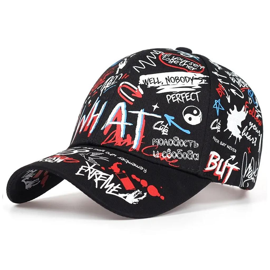 Korea Graffiti Fashion Hipster Hat Personality Trend Men's And Women's Baseball Caps Hip Hop Caps